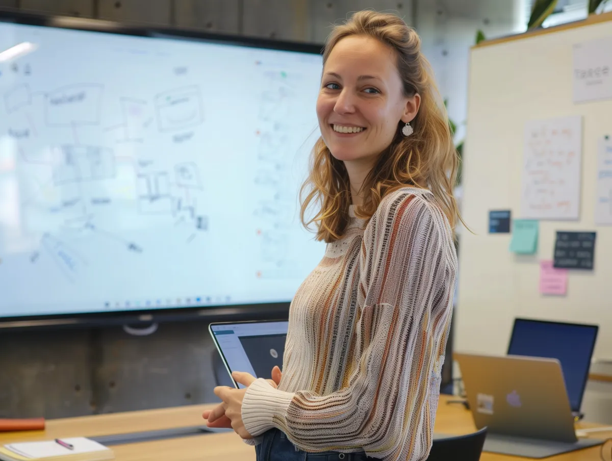 Équipe travaillant sur la cohérence digitale